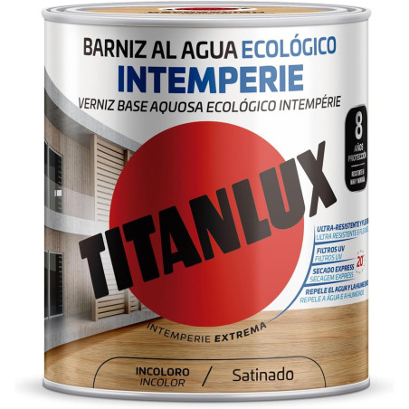 Barniz intemperie al agua Titan 750ML