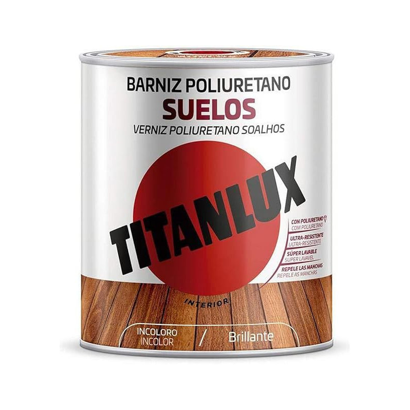 Barniz suelos madera poliuretano brillante y satinado 750 ml
