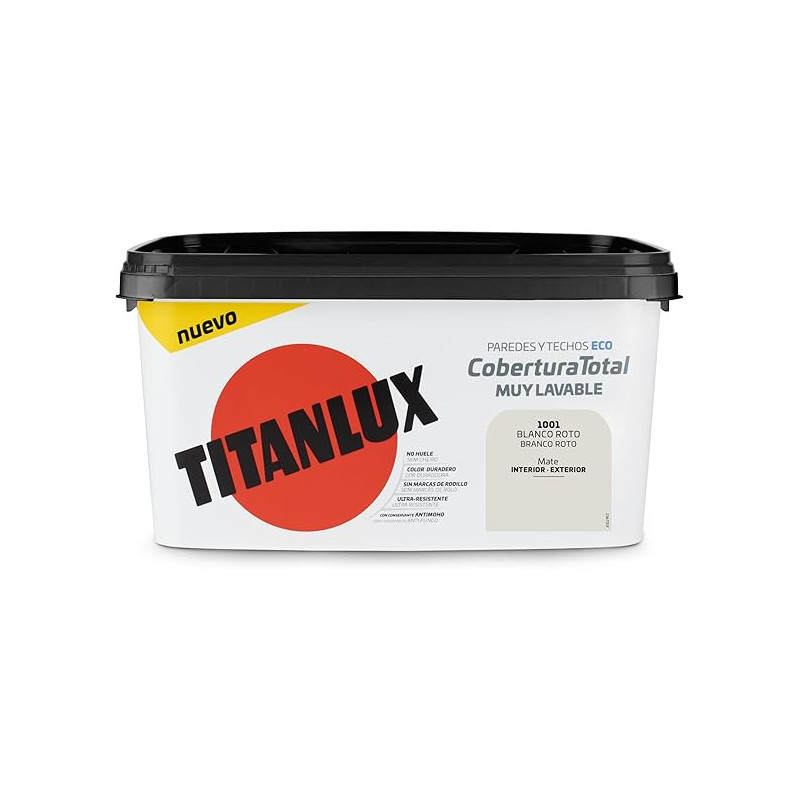 Titanlux Pintura Plastica Cobertura Total Colores 4Lts