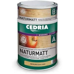 Cedria Barniz al Agua 2 Componentes EXTRA MATE 750ml