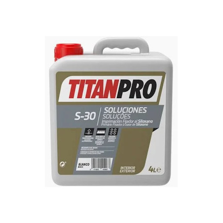 TITANPRO S-30 Fijador al Siloxano Incoloro 4 Lts