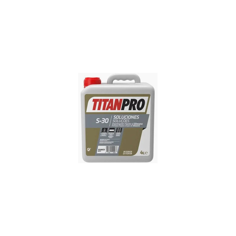 TITANPRO S-30 Fijador al Siloxano Incoloro 10 Lts