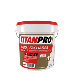 **COLORES**TITANPRO R-30 Revestimiento Exterior Liso Mate 4Lts