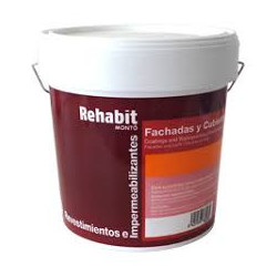 Pintura Antigoteras CON FIBRA Rehabit I-30 MONTO Rojo Ingles 20Kg