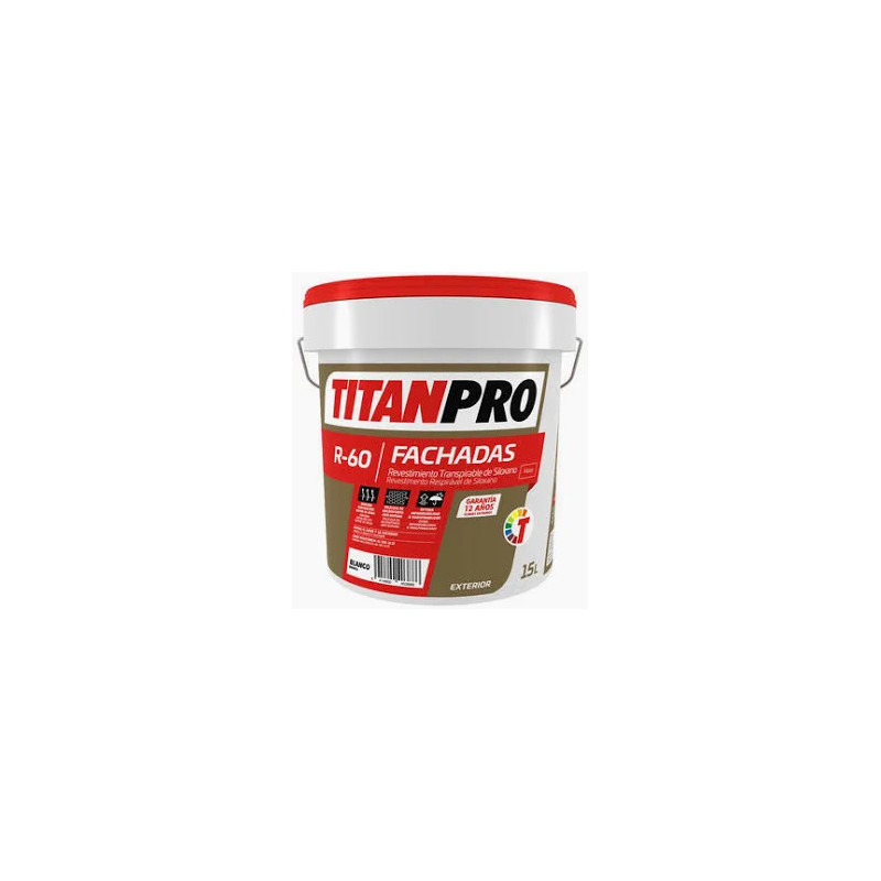 TITANPRO R-60 Revestimiento Transpirable de Siloxano 15 Lts