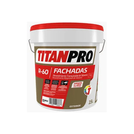 TITANPRO R-60 Revestimiento Transpirable de Siloxano 15 Lts