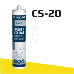 Quiadsa CS-20 Silicona Especial Baños y Cocinas  BLANCA 280G Block MOHO