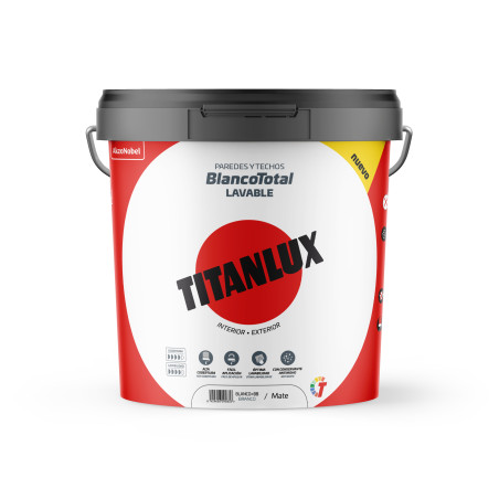 Titanlux Pintura Plastica BLANCO TOTAL 14Lts
