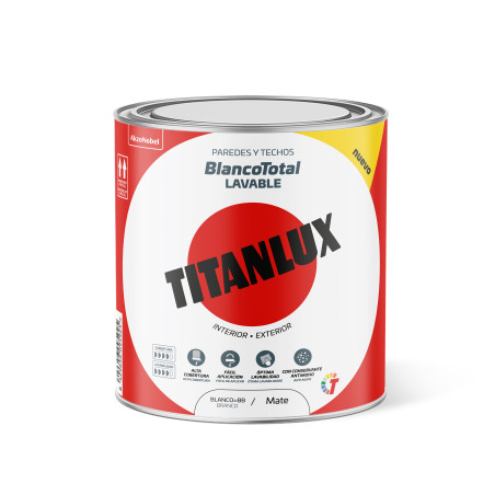 Titanlux Pintura Plastica BLANCO TOTAL 750ml