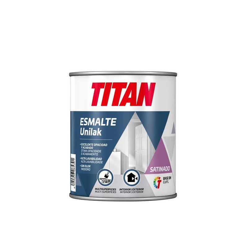 Unilak Esmalte al Agua Satinado Blanco 4Lts